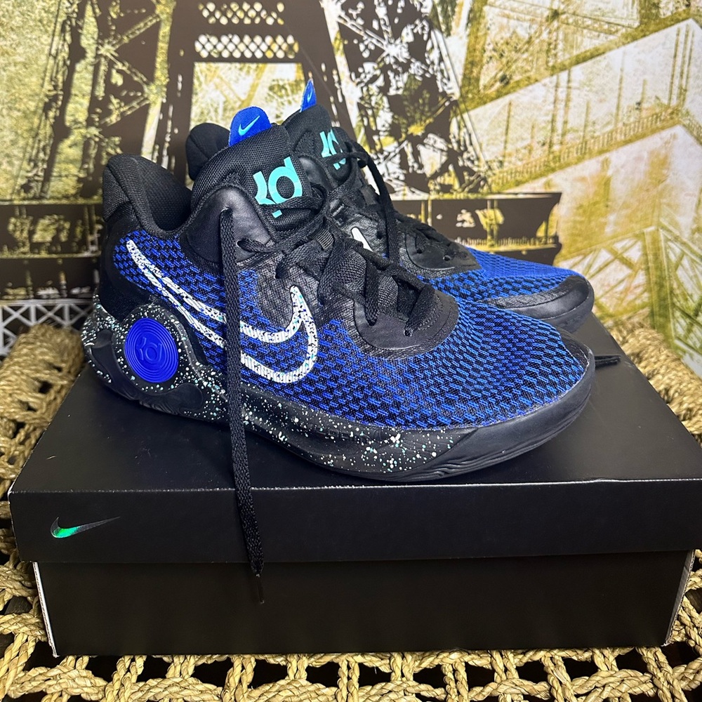 Nike KD Trey 5 IX Black Racer Blue Basketball Shoes